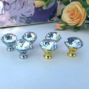 مقابض خزائن وأدراج فندقية عصرية من الكريستال الشفاف بحجم 30 ملم، رائجة البيع - Product Image 5