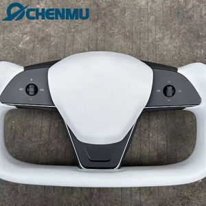 Accesorios de volante de cuero personalizados con mango deportivo para Tesla Model s X Yoke 2014-2020 Yoke para modelos Tesla Modelx - Product Image 5