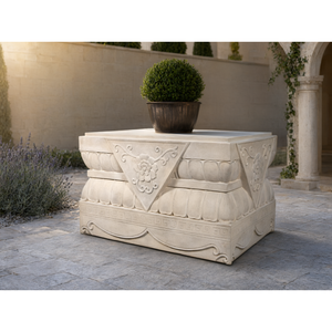 Base de Exhibición de Fibra de Vidrio con Relieve Clásico ETECHAN, Decoración de Piedra Antigua para Jardín, Patio, Hotel - Product Image 3