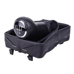 Volkswagen Polo Gear <b>Shift</b> <b>Knob</b> Leather 5 6 Speed Ergonomic Car Accessory - Product Image 5