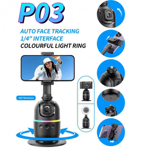Estabilizador de Gimbal para Teléfono P03 con Rotación de 360 Grados, Seguimiento Facial por IA, Cámara Móvil, Gimbal de Mano para Videos Cortos en Vivo y Selfies, Batería de 1200mA - Product Image 3