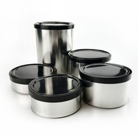 100ml boîtes de conserve en métal de 73mm auto-scellées à la main avec couvercles pour aliments pour animaux de compagnie thon poisson sardine emballage alimentaire en conserve