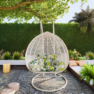 Silla Colgante Tipo <span class=keywords><strong>Huevo</strong></span> para Jardín, Patio, Balcón, Silla Colgante Doble para Jardín - Product Image 2