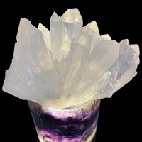 Géode de cristal naturel - Grande grappe de quartz clair brut pour la décoration intérieure, la méditation et l'équilibrage des chakras