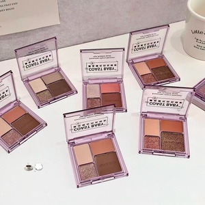 Palette de fards à paupières quatre couleurs OEM/ODM, texture mate sur le visage <span class=keywords><strong>sans</strong></span> poudre volante, la poudre est lisse et proche de la peau - Product Image 4