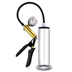 Pompe à pénis en laiton type pistolet pour homme, 10 fréquences, jouet sexuel pour adulte, fonction d'agrandissement, pour l'augmentation de la taille et la stimulation de la performance sexuelle - Product Image 6