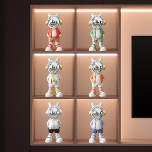 Astronaut Desktop Decorations 4Pcs <b>Lighted</b> Contemporary Design For Home Office Desk Supplies - Product Image 2