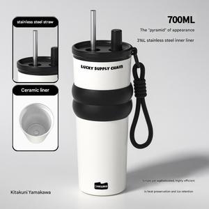 <span class=keywords><strong>Borraccia</strong></span> Termica in Acciaio Inossidabile da 700ml per Ragazze, Grande Capacità, per Studenti, Ufficio e Auto - Product Image 4