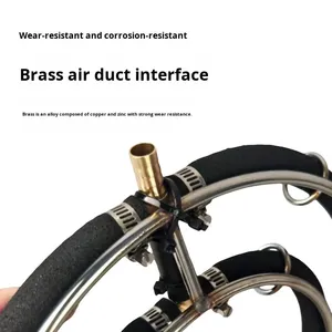 Fabrieks-roestvrijstalen/nanobuis-beluchtingsring, vijvermicro-nano-beluchtingsring, luchtsteenverspreider voor vis en garnalen - Product Image 2