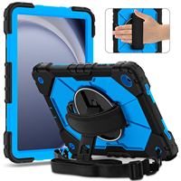 Étui antichoc Armor pour Samsung Tab A11 Plus 11 2025 A9 Plus 11 2023 avec support rotatif à 360°, dragonne et bandoulière, pour enfants, OEM ODM
