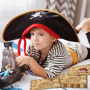 Vente chaude moderne Pirate chasse au trésor thème serviettes pour enfants Halloween fête d'anniversaire vaisselle décoration - Product Image 5