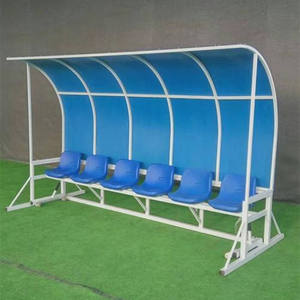 Banc de remplacement pour entraîneurs en acier au carbone 8 places de haute qualité pour stade de football Logo personnalisé pour les sports de balle et les divertissements - Product Image 6
