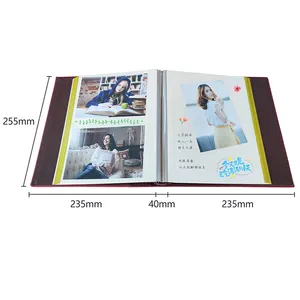 PU דבק עצמי אלבום תמונות 40 דפים גדול קיבולת בציר DIY Scrapbook תמונה אחסון ספר זיכרון ספר תינוק מתנת יום הולדת