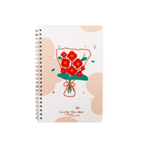 Carnet à spirale A5 Kawaii, carnet d'exercices mignon à motifs de dessins animés, papier ligné, bloc-notes pour étudiants, agenda, fournitures scolaires et de bureau
