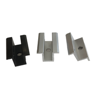 Support de fixation de panneau solaire YZ Solar Mid End Clamp, structure photovoltaïque en plein champ, aluminium anodisé, installation rapide, TUV/CE/ISO