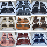 Tapis de sol de voiture en cuir EVA de luxe, antidérapant, imperméable, 7D 5D, toutes saisons, sur mesure