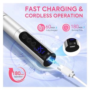 Máquina de Tatuaje Inalámbrica Permanente, Máquina de Tatuaje Inalámbrica con Batería y Cartuchos para Tatuaje y Microneedling - Product Image 2