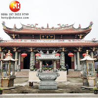 Brûle-encens et encensoir en pierre de granit naturelle verte du temple taoïste de Chine, XIANG LU, à vendre