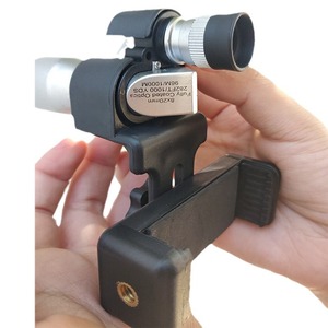 E Shape Tripod Mount 41-44mm Diameter Knob Lock For Mobile Phone Digital Camera Plastic Black - Product Image 5