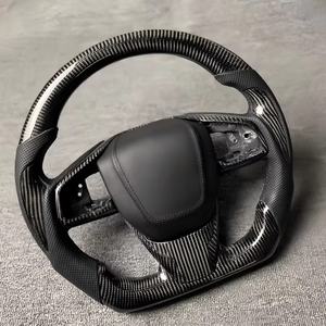 Volante de Fibra de Carbono Negro para la Serie Honda, Volante de Fibra de Carbono Modificado Personalizado y Volante de Cuero Personalizado - Product Image 4