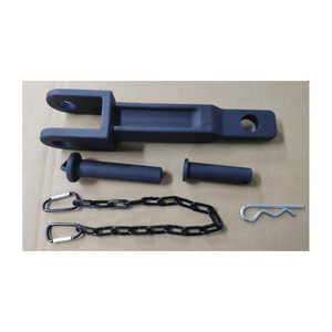 ตะขอลากรถ A20-6014 สำหรับ Peterbilt Kenworth พร้อมโซ่แบบ Pull Pin 2 รูยึด วัสดุเหล็ก - Product Image 1