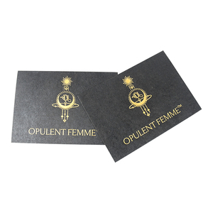Cartes de vœux élégantes en papier kraft noir pour achats de panique, avec lamination de film de taille personnalisée pour les cadeaux d'événements haut de gamme - Product Image 4