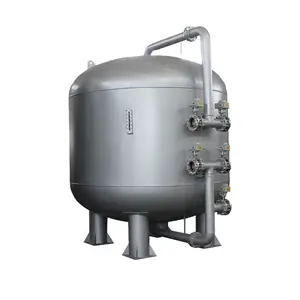 Filtre à sable mécanique/filtre de Purification d'eau au charbon actif pour usine de traitement d'eau industrielle