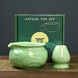 Juego <span class=keywords><strong>de</strong></span> Matcha Japonés <span class=keywords><strong>de</strong></span> Cerámica con Tazón, Batidor <span class=keywords><strong>de</strong></span> Bambú y Cepillo para Matcha Hyakumatsu, Caja <span class=keywords><strong>de</strong></span> Regalo para Ceremonia del Té <span class=keywords><strong>de</strong></span> la Dinastía Song - Product Image 3