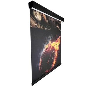 Điện cửa sổ bức tranh Rèm cơ giới thông minh in ấn Con lăn Rèm DIY đồ họa bóng râm - Product Image 3