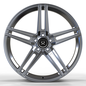 Jantes personnalisées Hyper Silver personnalisées 5x127 20x8.5 pour 2021 Chrysler Grand Caravan - Product Image 3