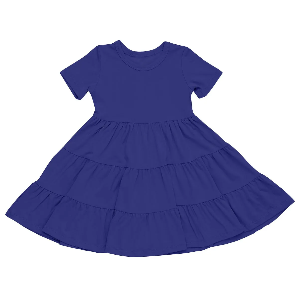 Personalizzato neonata estate manica corta vestito a strati neonato bambino a strati vestito gonfio fantasia vestiti per bambini 1-3 anni ragazze