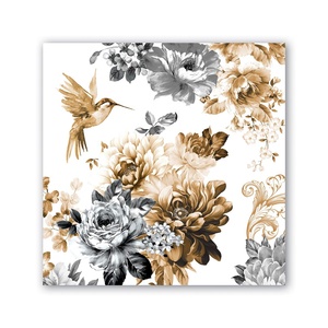 Tovaglioli <span class=keywords><strong>di</strong></span> <span class=keywords><strong>Carta</strong></span> Personalizzati per Matrimoni con Stampa Floreale Vintage, Motivi Cocktail e Poppies - Product Image 6
