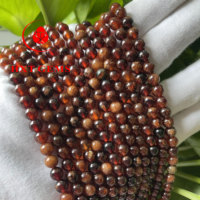 Oranye alami Garnet 8mm batu grosir manik-manik bulat