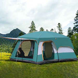 Carpa <span class=keywords><strong>de</strong></span> Camping Familiar para 4 Personas, Más Vendida, Resistente, <span class=keywords><strong>de</strong></span> Tela Oxford con Malla, Ecológica, <span class=keywords><strong>de</strong></span> Doble Capa, para las Cuatro Estaciones - Product Image 1