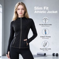 Survêtement deux pièces en nylon respirant, veste zippée à manches longues, pantalon à taille élastique, vêtements de sport décontractés