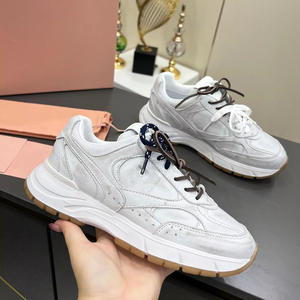 Zapatos Casuales de <span class=keywords><strong>Mujer</strong></span>, Retro, con Suela Gruesa, de Cuero Genuino, Estilo Slip-On, Combinación de Colores a la Moda, Serie Otoño, Versátiles, Blancos - Product Image 1