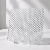 Diffuseur prismatique transparent en PMMA de 1,5 mm et 2 mm pour éclairage LED anti-éblouissement, découpé sur mesure par Kunxin