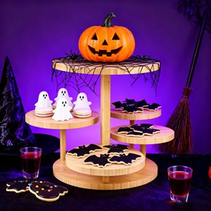 4 <span class=keywords><strong>Tier</strong></span> Tre Bằng Gỗ Cupcake Đứng Trái Cây Và Món Tráng Miệng Kệ Vòng Bánh Chủ Cho Đám Cưới Đảng - Product Image 1