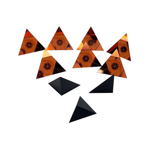 구리 코팅 25.4mm 삼면체 역반사기 코너 큐브 프리즘 5 아크 초 유리로 만든 리턴 빔 - Product Image 4