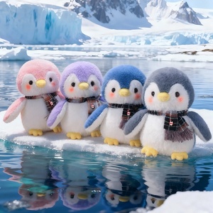 Nouveauté : Peluches Kawaii 20cm 30cm, Peluche <span class=keywords><strong>Pingouin</strong></span> Colorée, Peluches Douces pour Enfants - Product Image 4