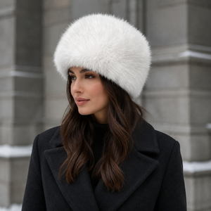 Gorro de Piel Sintética de Zorro para Mujer, Estilo Ruso, Grueso y Cálido, para Invierno, Esquí y Actividades al Aire Libre, Colores Personalizados al por Mayor - Product Image 2