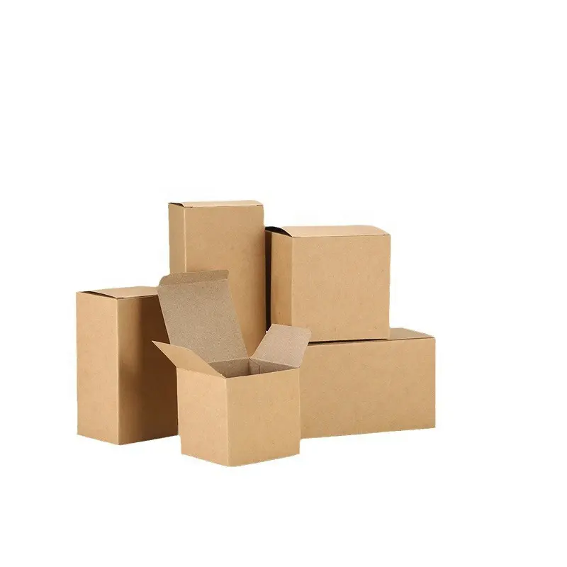Индивидуальные картонные коробки для упаковки из крафт-бумаги