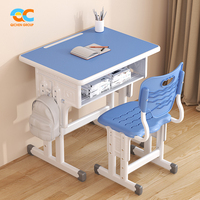Table et chaises d'étude pour enfants, multi-couleurs, personnalisables, adaptées aux allergies, mobilier scolaire pour l'école primaire, pour la salle de classe