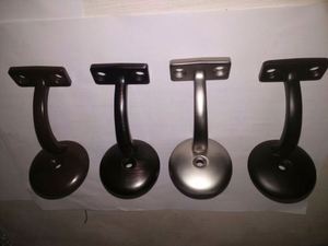 Soportes de Pasamanos de Hierro con Acabado de Latón Cepillado Contemporáneo, Resistentes, de Acero Inoxidable 316, para Escaleras Exteriores, Baños y Paredes Exteriores - Product Image 2