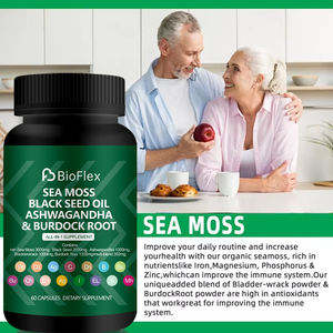 OEM Private Label Orgânico Tudo em Um Mar Moss Black <span class=keywords><strong>Seed</strong></span> Oil Ashwagandha Turmeric Burdock Root Herb Extract Capsule Suplementos - Product Image 4