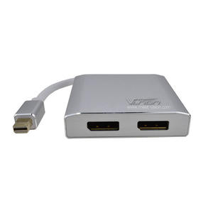 Mini <span class=keywords><strong>DisplayPort</strong></span> 1,2 macho a doble <span class=keywords><strong>puerto</strong></span> de pantalla DP hembra MST Hub adaptador - Product Image 2