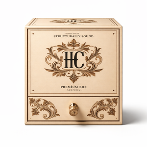 กล่องน้ำหอมแบบพับได้ ผลิตจากกระดาษรีไซเคิล พร้อมแผ่นรองในทำจากเยื่อกระดาษขึ้นรูป สำหรับขายปลีก รับทำโลโก้ตามสั่ง ขายส่ง - Product Image 3