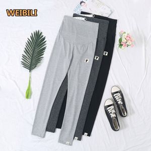 Vente en gros de signe de chat taille haute <span class=keywords><strong>ceinture</strong></span> réglable leggings amples de maternité <span class=keywords><strong>pour</strong></span> femmes enceintes pantalons pantalons - Product Image 3