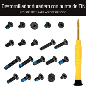 Laptop Screw Kit 400Pcs Flat Head Carbon Steel Black Zinc Computer Repair Set - Product Image 4