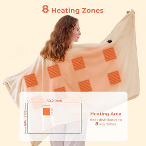 Electrotec - Nueva Manta Térmica con Capucha para Invierno, con Batería, Lavable a Máquina, Manta Térmica USB - Product Image 4